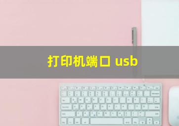 打印机端口 usb